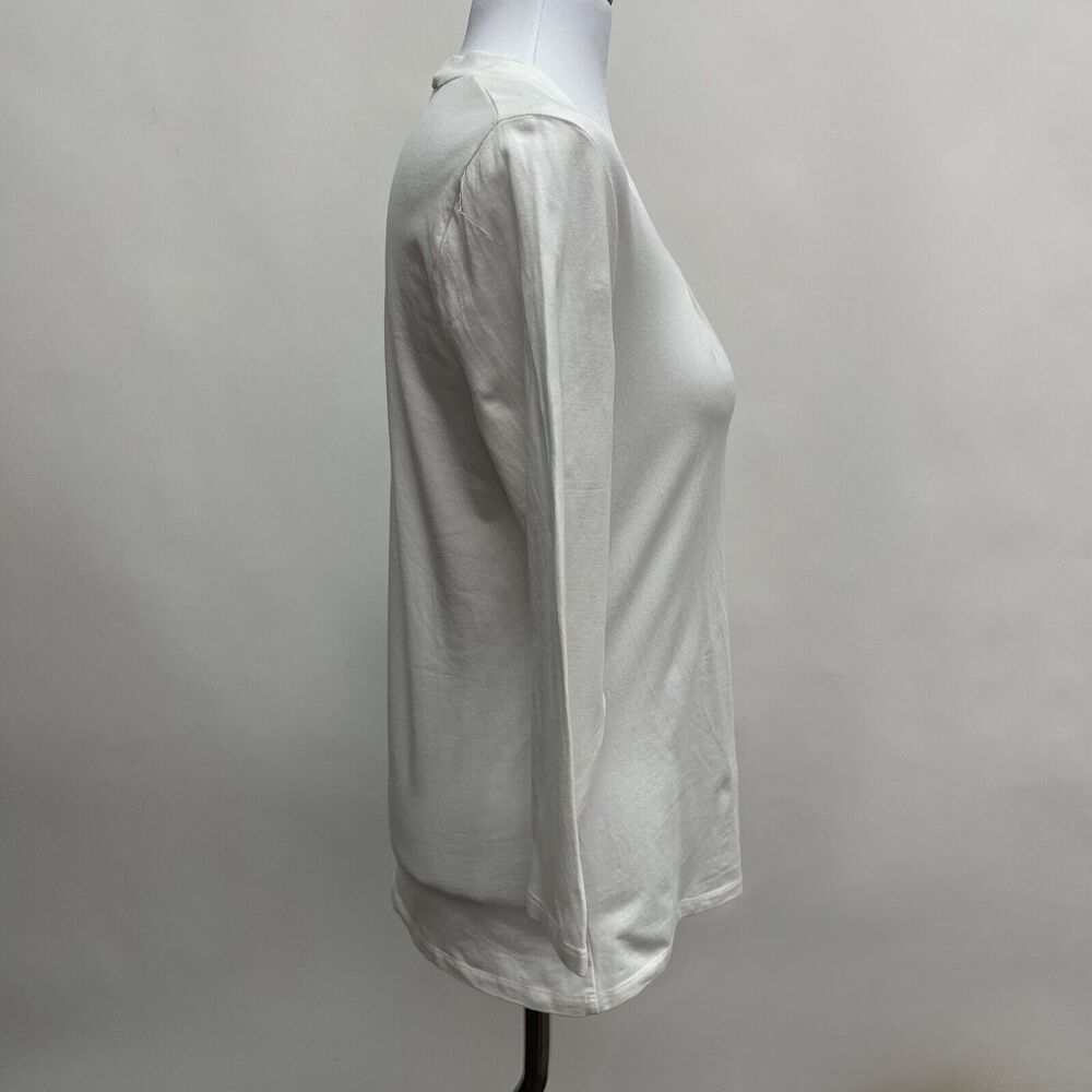 Jones New York Women's Top Large White Square Neck - Picture 5 of 9